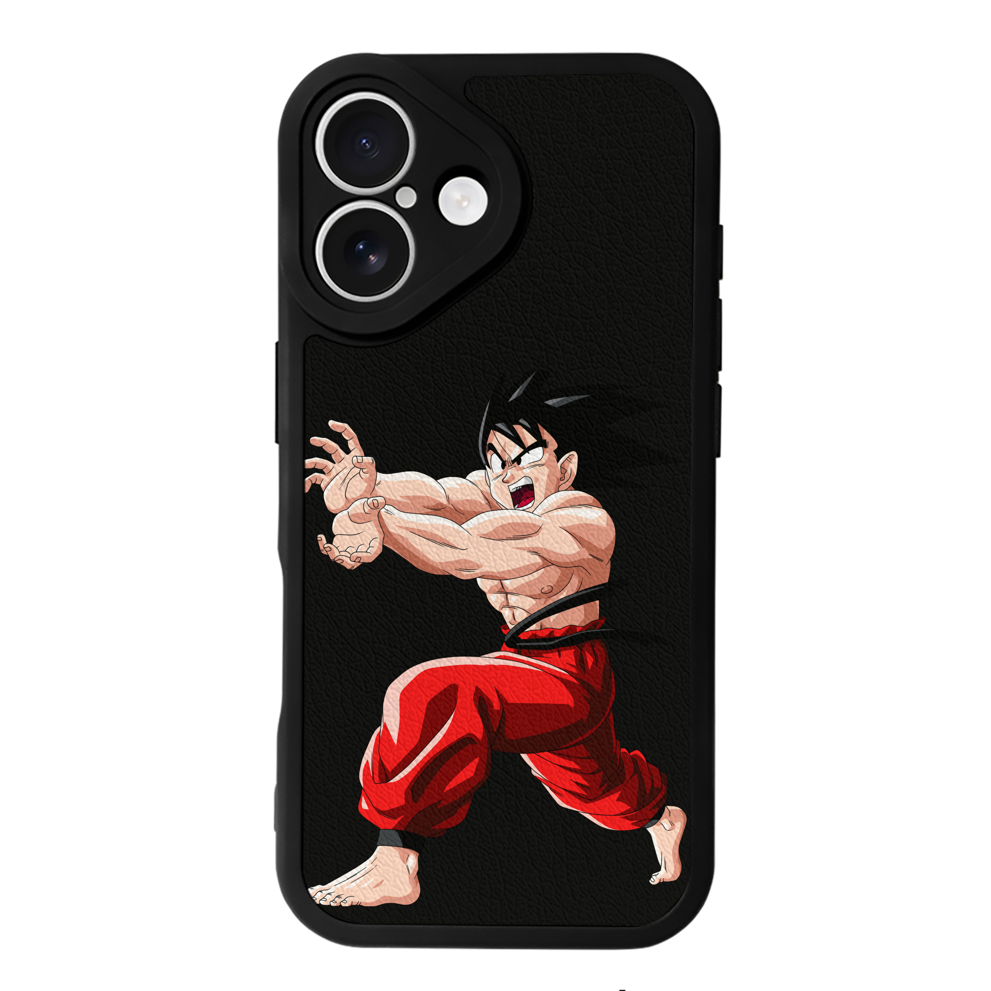 （画像用） ドラゴンボール 孫悟空（そん ごくう）Son Goku カカロット DRAGON BALL Kakarotto 【iPhone 16シリーズ対応】シリコンスマホケース（レザー調） 材質：シリコン